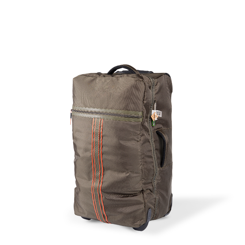 Olive Green Hard-Shell Średnia kontrolowana bagaż